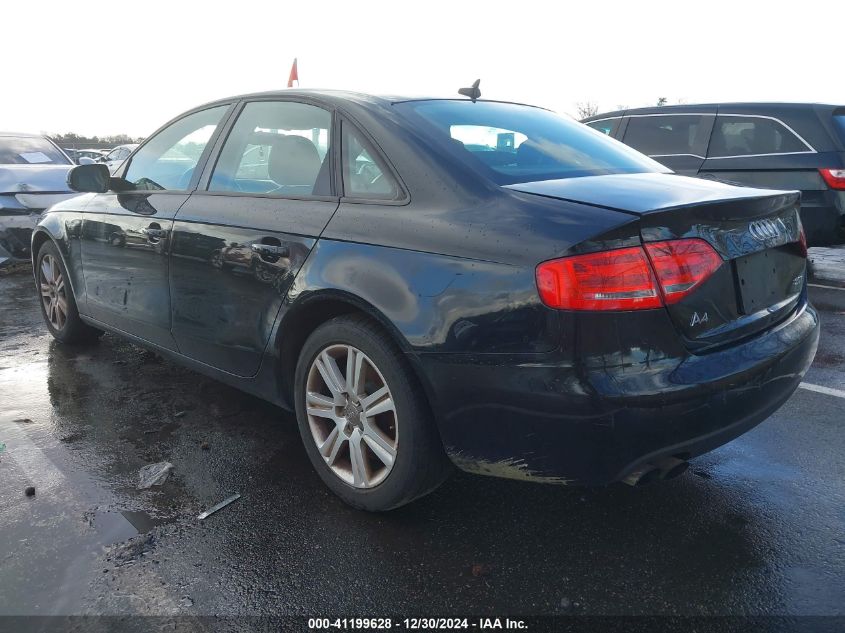 2010 Audi A4 2.0T Premium VIN: WAUAFAFL6AN051143 Lot: 41199628