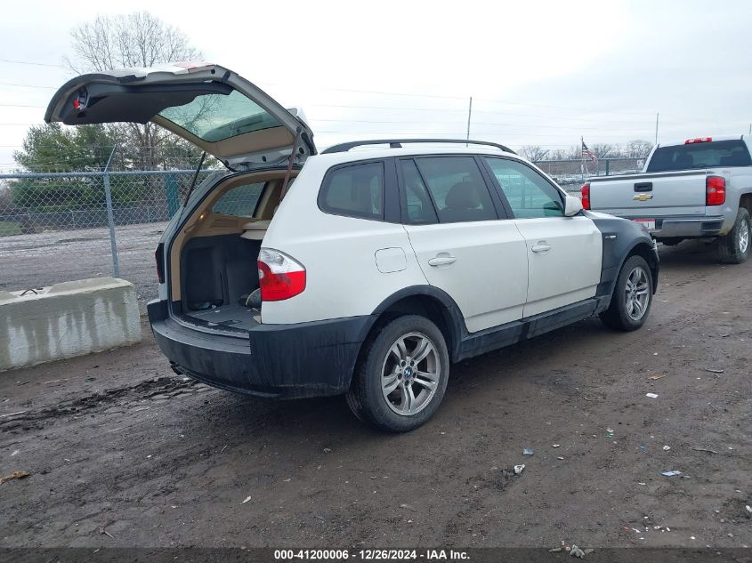 2004 BMW X3 3.0I VIN: WBXPA93424WA62992 Lot: 41200006