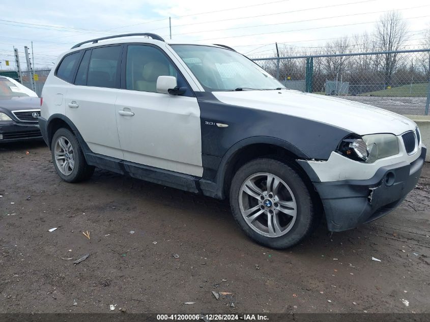 2004 BMW X3 3.0I VIN: WBXPA93424WA62992 Lot: 41200006