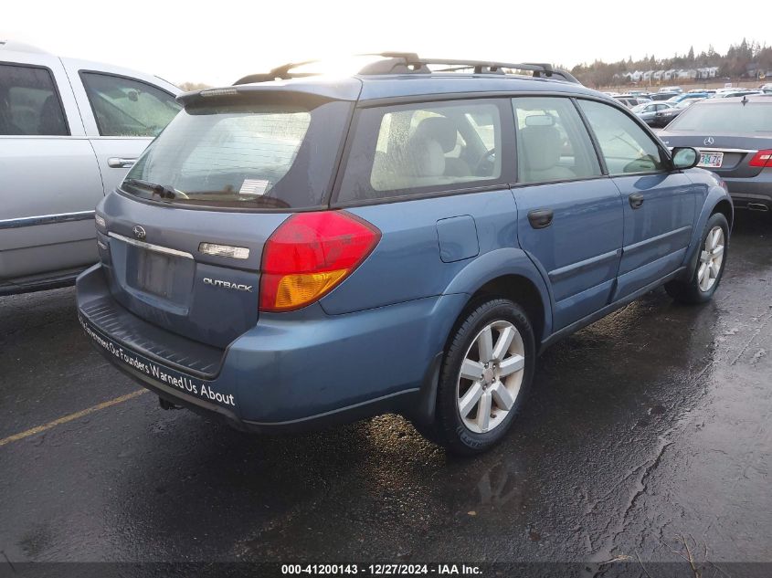 2007 Subaru Outback 2.5I/2.5I Basic/2.5I L.l. Bean Edition VIN: 4S4BP61C977345671 Lot: 41200143