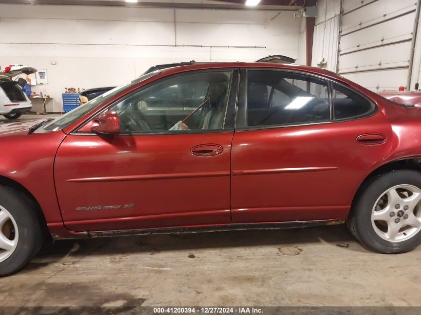 2001 Pontiac Grand Prix Se VIN: 1G2WK52J71F175923 Lot: 41200394