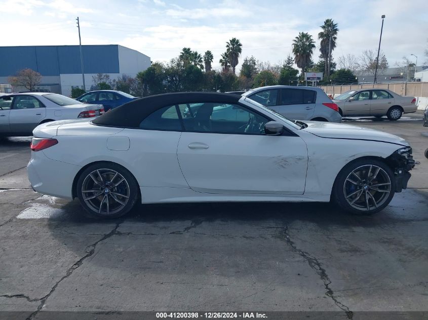 2022 BMW M440I VIN: WBA53AT02NCJ20674 Lot: 41200398