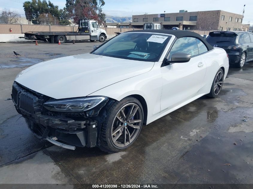 2022 BMW M440I VIN: WBA53AT02NCJ20674 Lot: 41200398