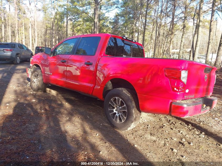 2022 Nissan Titan Sv 4X2 VIN: 1N6AA1EE2NN104721 Lot: 41200416