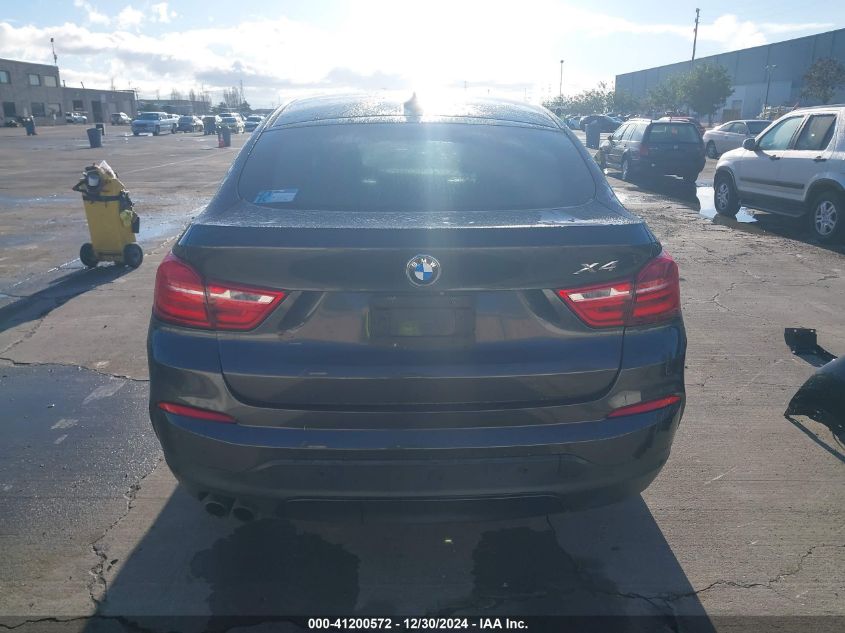 2015 BMW X4 xDrive28I VIN: 5UXXW3C50F0F89180 Lot: 41200572