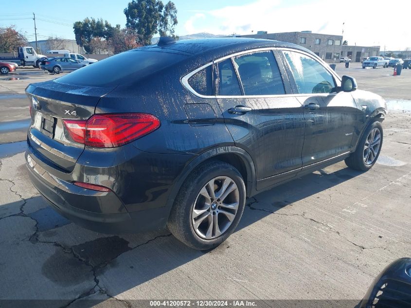 2015 BMW X4 xDrive28I VIN: 5UXXW3C50F0F89180 Lot: 41200572