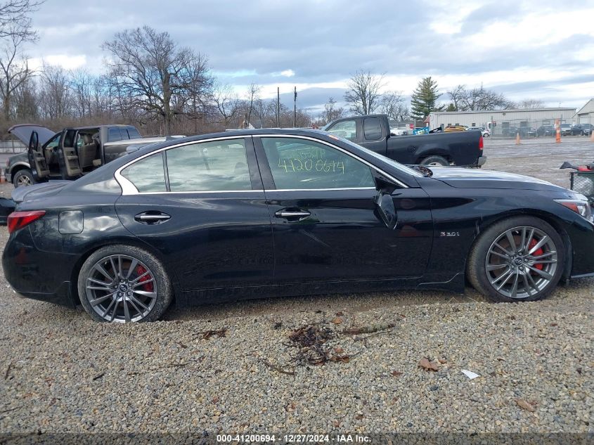 2018 Infiniti Q50 3.0T Red Sport 400 VIN: JN1FV7AR9JM481106 Lot: 41200694