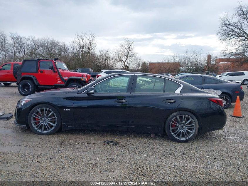 2018 Infiniti Q50 3.0T Red Sport 400 VIN: JN1FV7AR9JM481106 Lot: 41200694