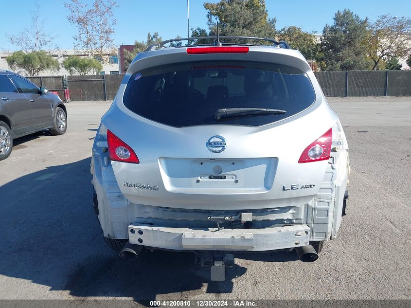 2009 Nissan Murano Le VIN: JN8AZ18W49W123579 Lot: 41200810