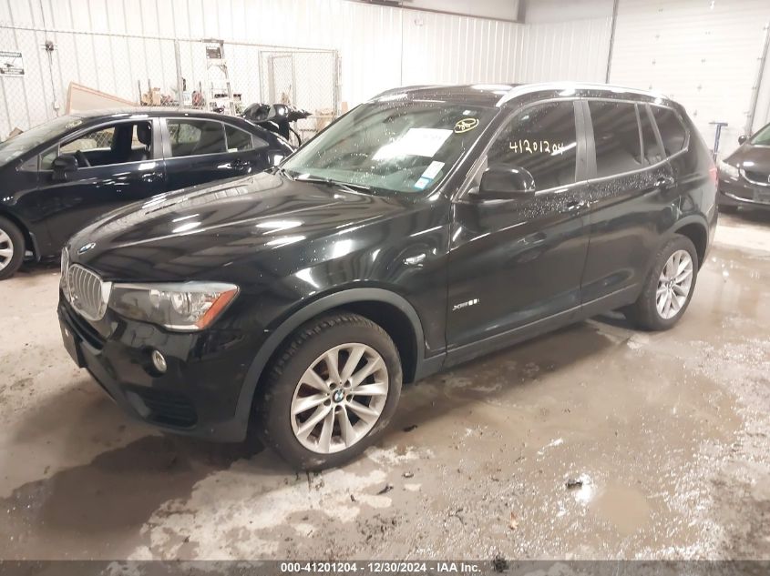 2017 BMW X3 xDrive28I VIN: 5UXWX9C36H0T25259 Lot: 41201204