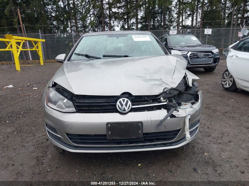 2015 Volkswagen Golf Tsi S 4-Door VIN: 3VW217AU4FM047731 Lot: 41201253