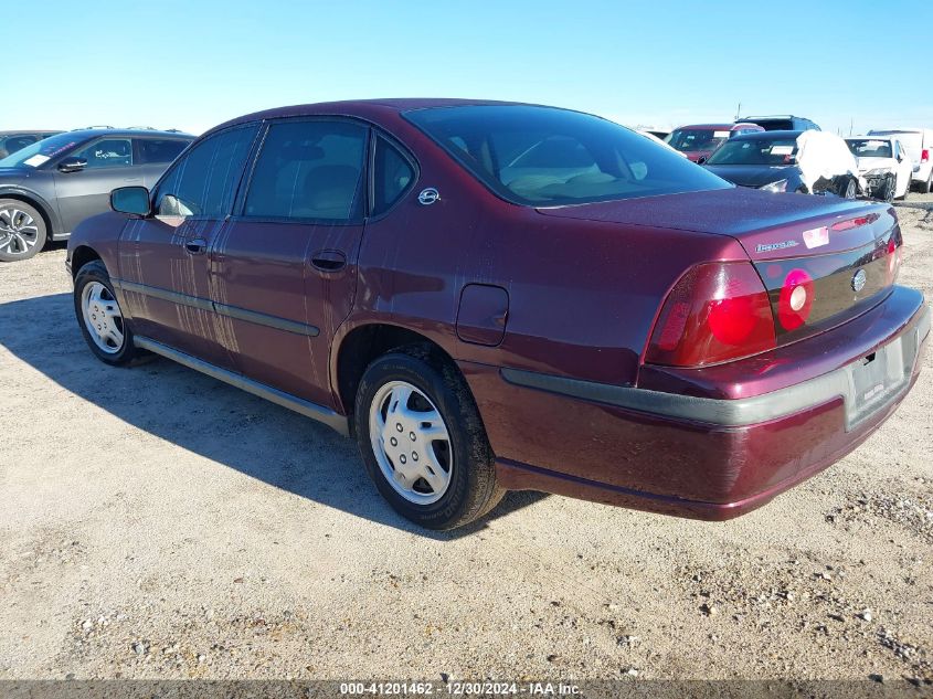 2004 Chevrolet Impala VIN: 2G1WF52E349231655 Lot: 41201462