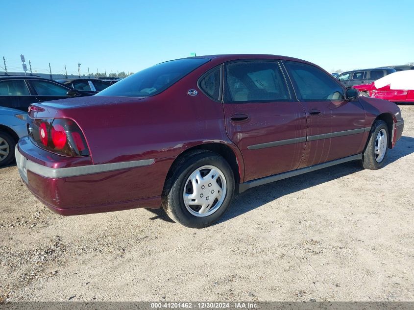 2004 Chevrolet Impala VIN: 2G1WF52E349231655 Lot: 41201462