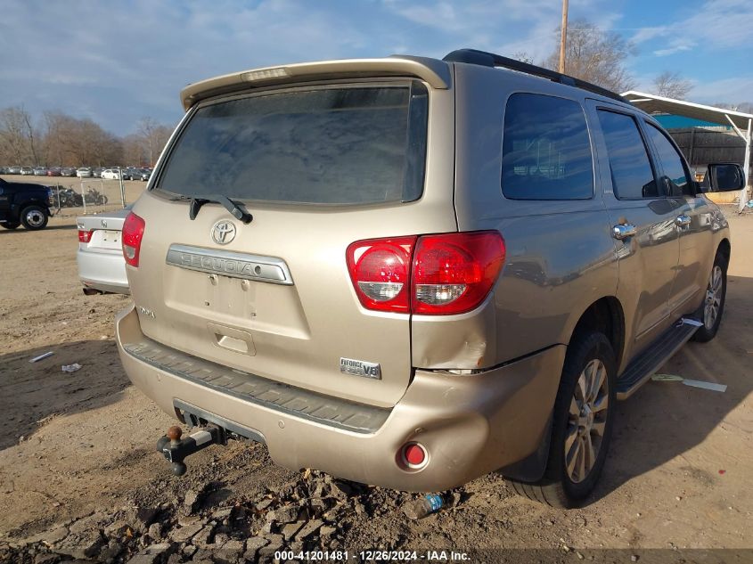 2008 Toyota Sequoia Limited 5.7L V8 VIN: 5TDZY68AX8S004369 Lot: 41201481