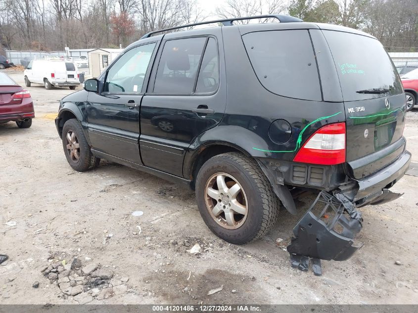 2003 Mercedes-Benz Ml 350 VIN: 4JGAB57E63A403133 Lot: 41201486