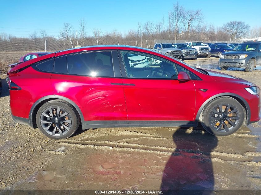 2023 Tesla Model X Dual Motor All-Wheel Drive/Standard Range VIN: 7SAXCDE5XPF410353 Lot: 41201495