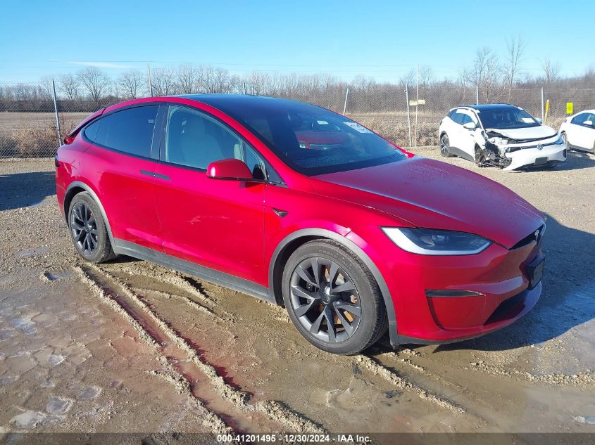 2023 Tesla Model X Dual Motor All-Wheel Drive/Standard Range VIN: 7SAXCDE5XPF410353 Lot: 41201495