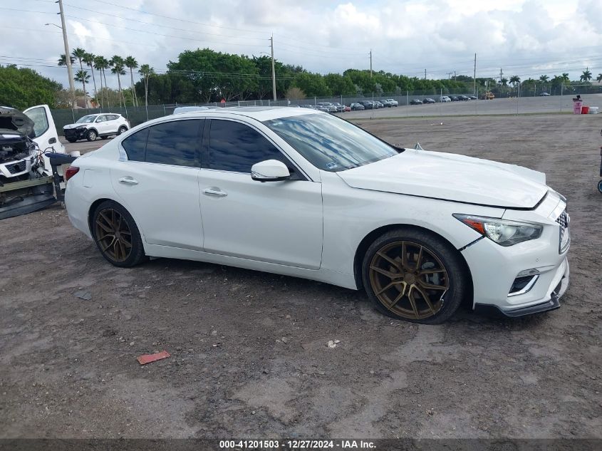 2021 Infiniti Q50 Luxe VIN: JN1EV7BP4MM703242 Lot: 41201503