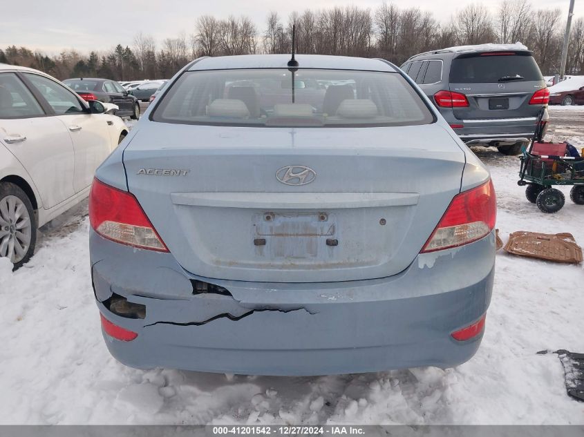 2012 Hyundai Accent Gls VIN: KMHCU4AE0CU136236 Lot: 41201542