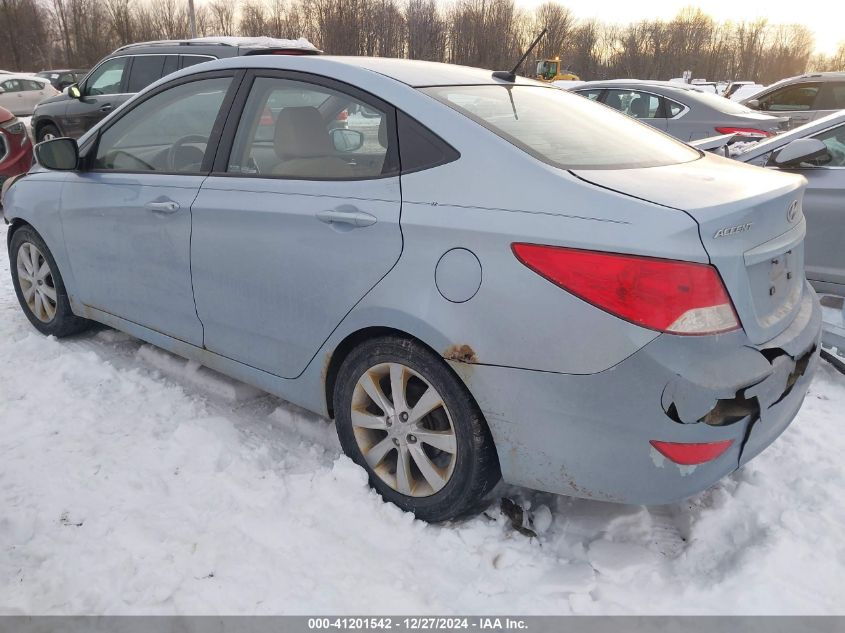 2012 Hyundai Accent Gls VIN: KMHCU4AE0CU136236 Lot: 41201542