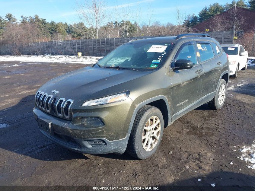 2016 Jeep Cherokee Sport VIN: 1C4PJMAB6GW110710 Lot: 41201617