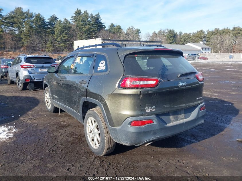 2016 Jeep Cherokee Sport VIN: 1C4PJMAB6GW110710 Lot: 41201617