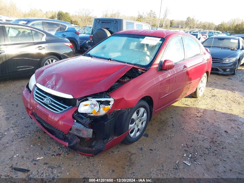 2008 Kia Spectra VIN: KNAFE21885545902 Lot: 41201650