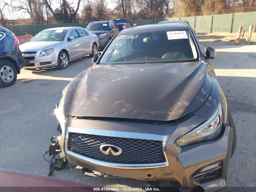 2014 Infiniti Q50 Hybrid Sport VIN: JN1AV7AR3EM700237 Lot: 41201663