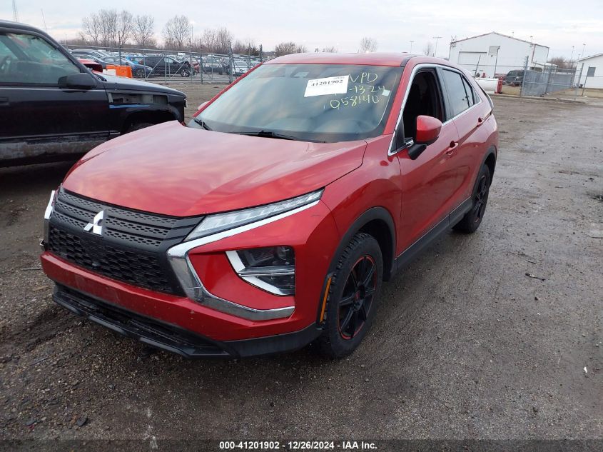 2022 Mitsubishi Eclipse Cross Es S-Awc VIN: JA4ATUAA8NZ058140 Lot: 41201902