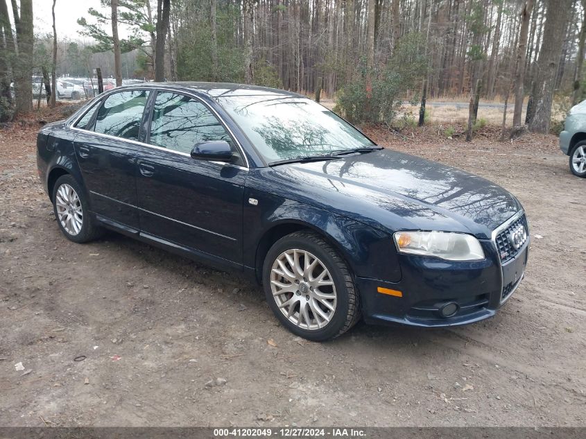 2008 Audi A4 2.0T/2.0T Special Edition VIN: WAUAF78E18A169667 Lot: 41202049