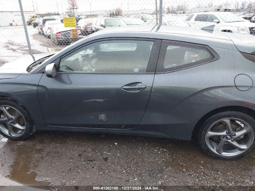 2021 Hyundai Veloster 2.0 VIN: KMHTG6AF6MU032590 Lot: 41202100