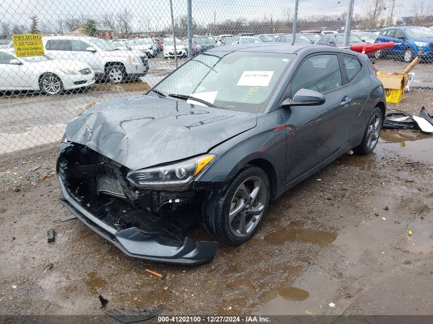 2021 Hyundai Veloster 2.0 VIN: KMHTG6AF6MU032590 Lot: 41202100