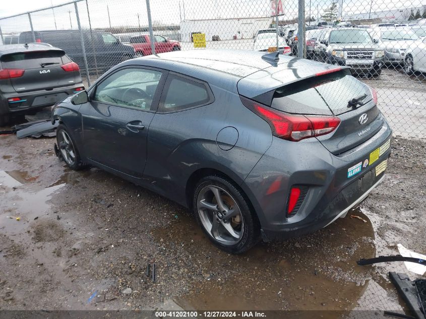 2021 Hyundai Veloster 2.0 VIN: KMHTG6AF6MU032590 Lot: 41202100