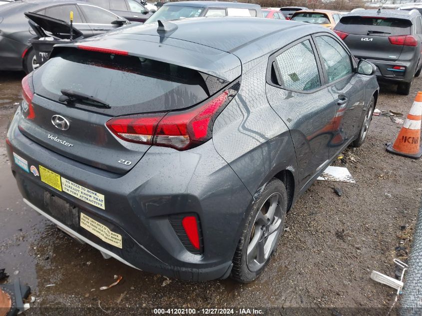 2021 Hyundai Veloster 2.0 VIN: KMHTG6AF6MU032590 Lot: 41202100