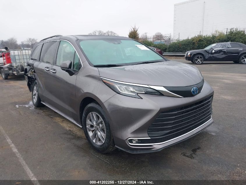 2022 Toyota Sienna Xle VIN: 5TDYRKEC1NS100619 Lot: 41202255