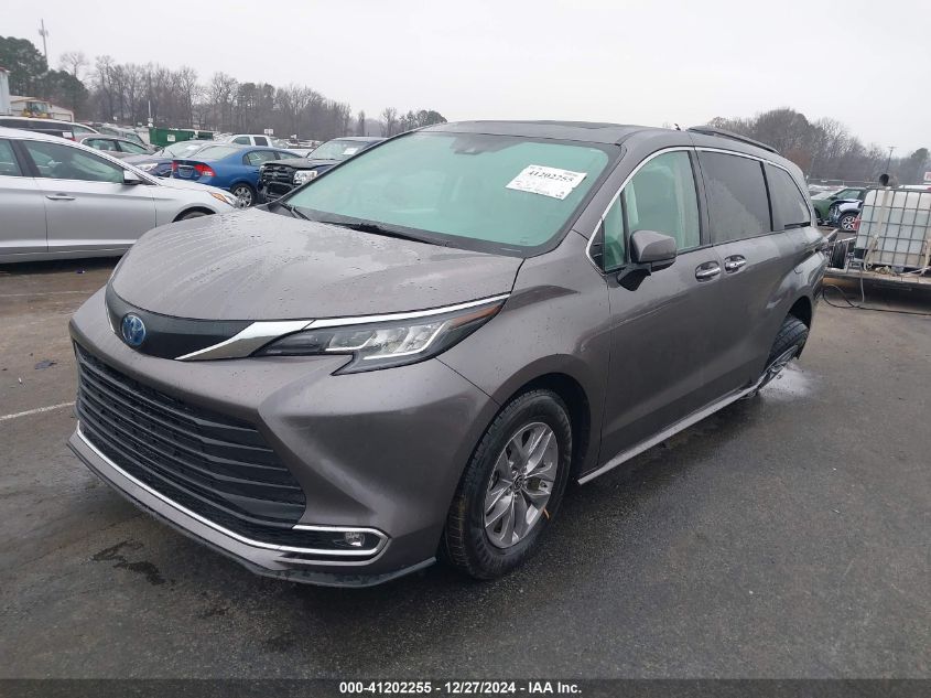 2022 Toyota Sienna Xle VIN: 5TDYRKEC1NS100619 Lot: 41202255