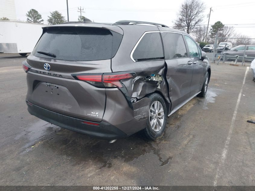 2022 Toyota Sienna Xle VIN: 5TDYRKEC1NS100619 Lot: 41202255