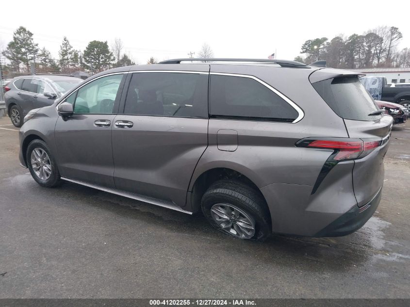 2022 Toyota Sienna Xle VIN: 5TDYRKEC1NS100619 Lot: 41202255