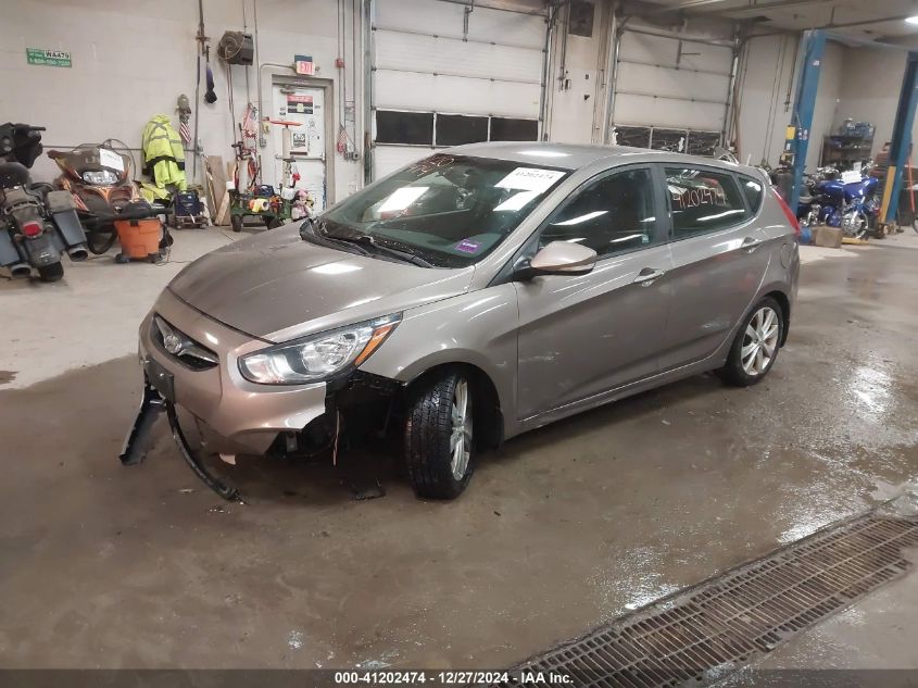 2013 Hyundai Accent Se VIN: KMHCU5AE7DU111647 Lot: 41202474