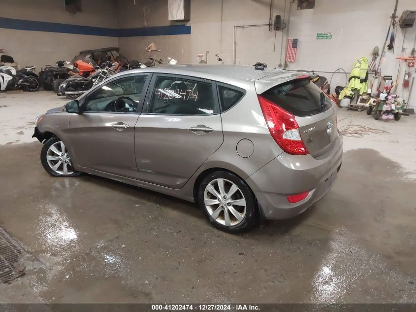 2013 Hyundai Accent Se VIN: KMHCU5AE7DU111647 Lot: 41202474