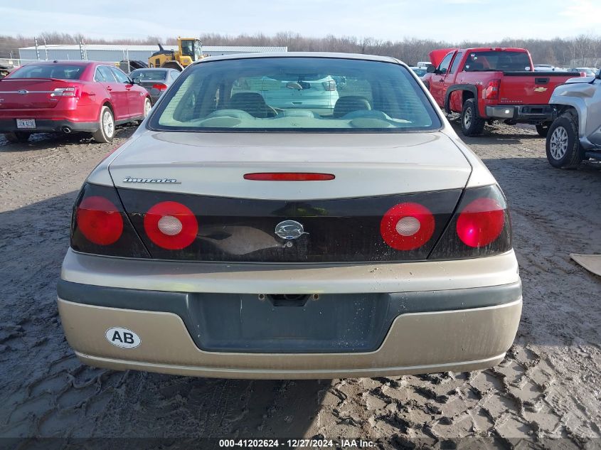 2004 Chevrolet Impala VIN: 2G1WF52E449455887 Lot: 41202624