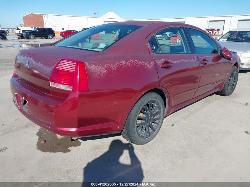 2006 Mitsubishi Galant Es/Se VIN: 4A3AB56F76E007768 Lot: 41202635