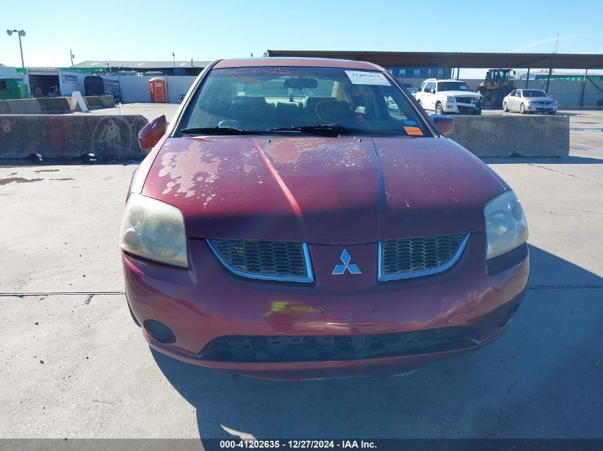 2006 Mitsubishi Galant Es/Se VIN: 4A3AB56F76E007768 Lot: 41202635