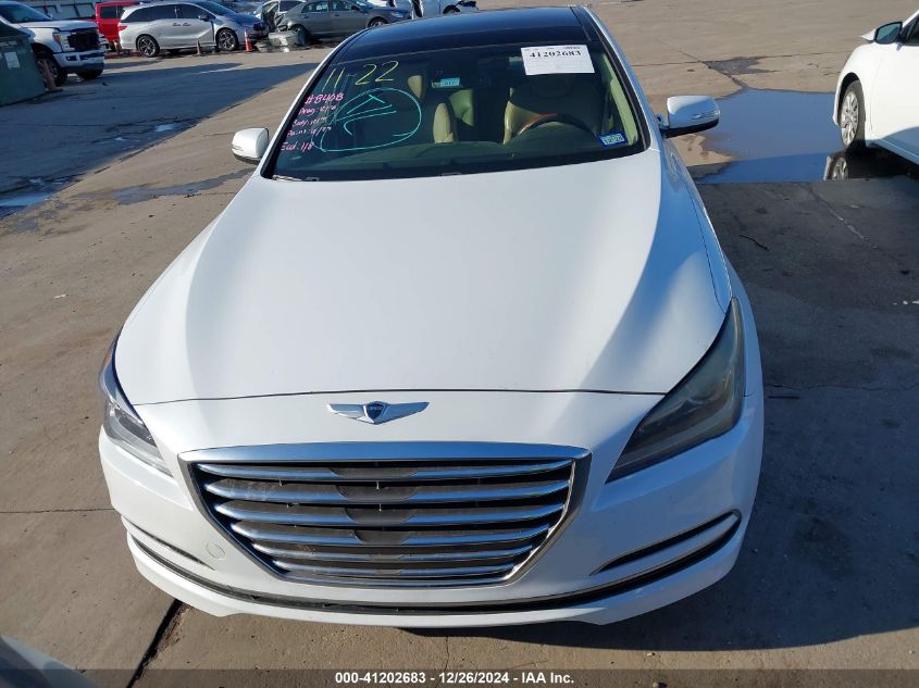 2015 Hyundai Genesis 3.8 VIN: KMHGN4JEXFU040102 Lot: 41202683