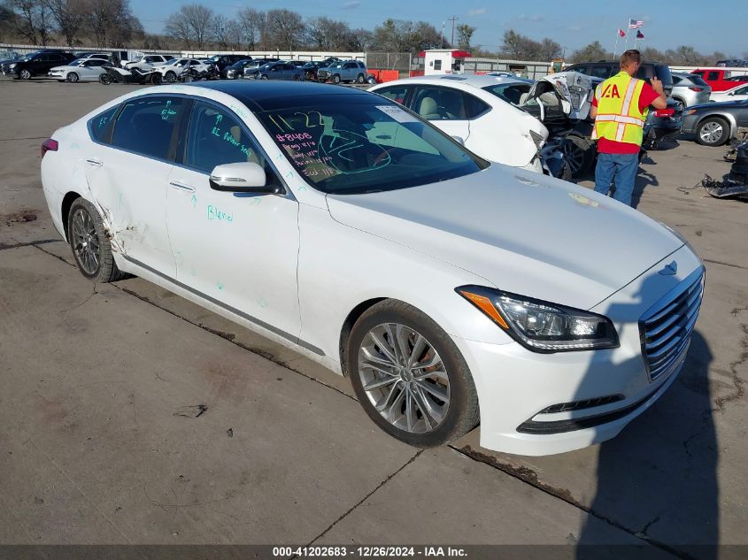 2015 Hyundai Genesis 3.8 VIN: KMHGN4JEXFU040102 Lot: 41202683