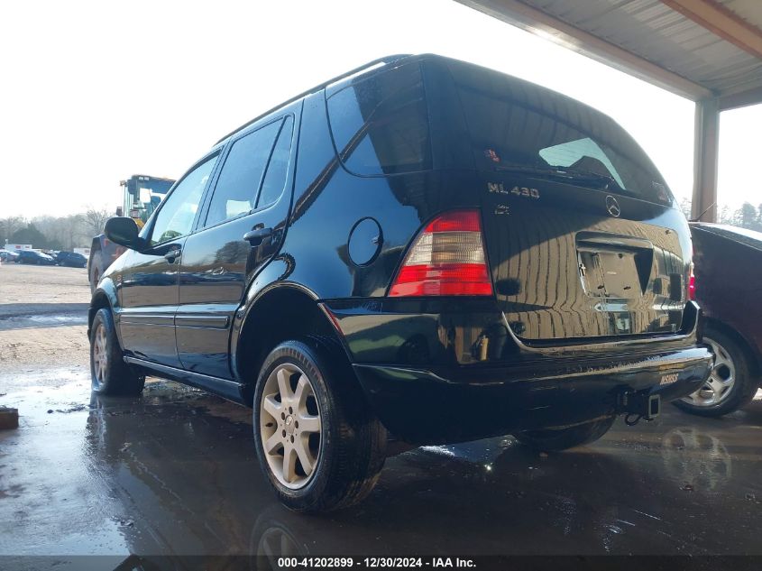 1999 Mercedes-Benz Ml 430 VIN: 4JGAB72E5XA080640 Lot: 41202899