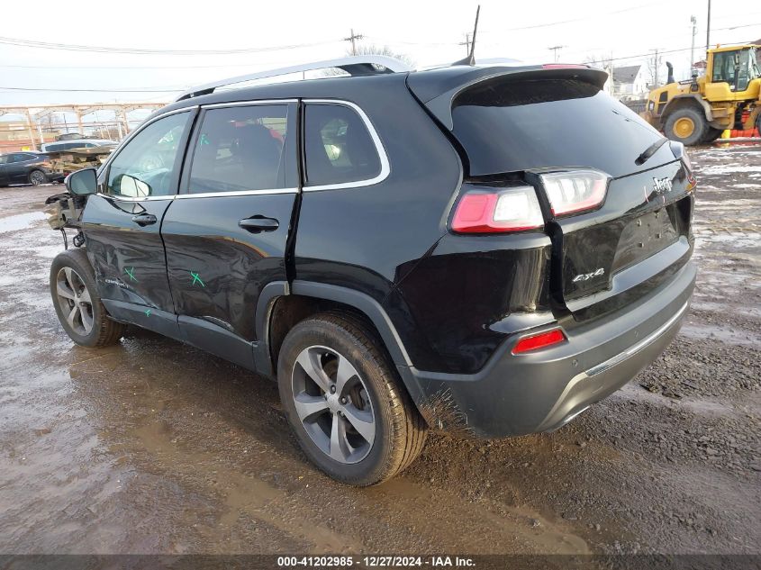 2019 Jeep Cherokee Limited 4X4 VIN: 1C4PJMDN1KD490100 Lot: 41202985