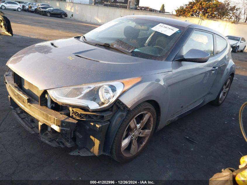 2015 Hyundai Veloster VIN: KMHTC6AD7FU236571 Lot: 41202996