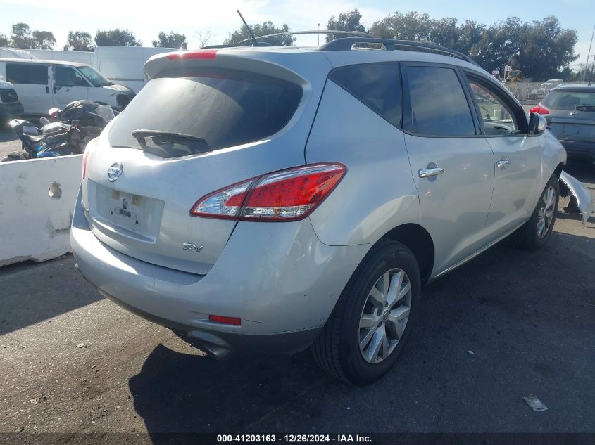 2013 Nissan Murano Sv VIN: JN8AZ1MU1DW207694 Lot: 41203163