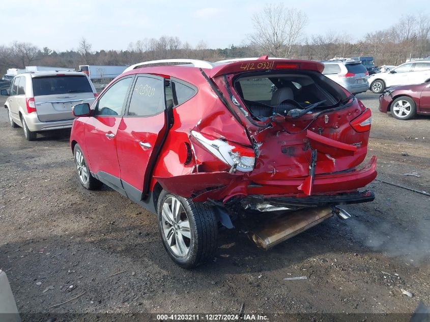 2014 Hyundai Tucson Limited VIN: KM8JUCAG1EU844193 Lot: 41203211